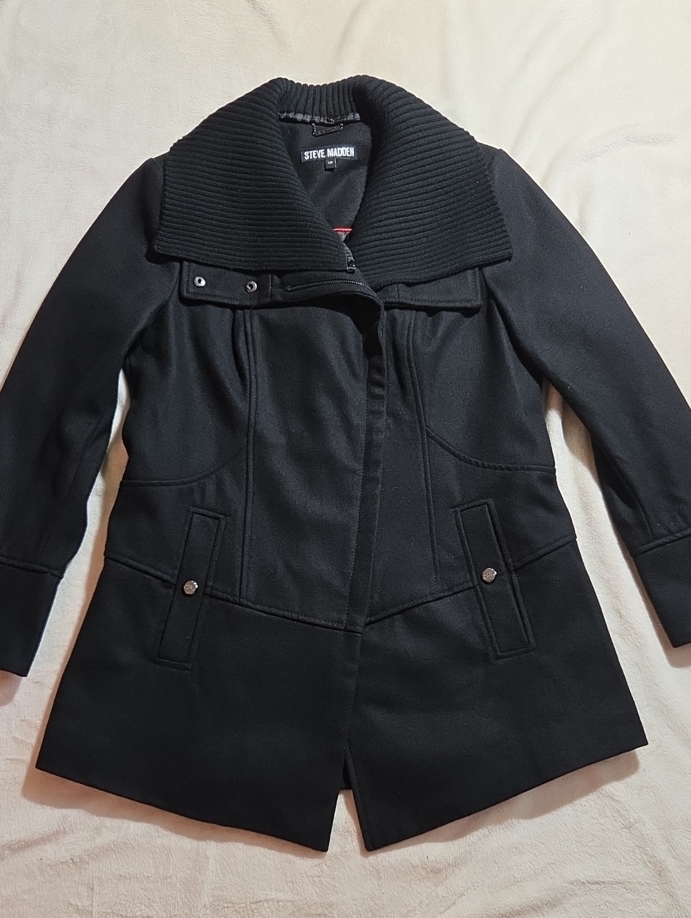 Steve Madden wool blend pea coat - Picture 2 of 15